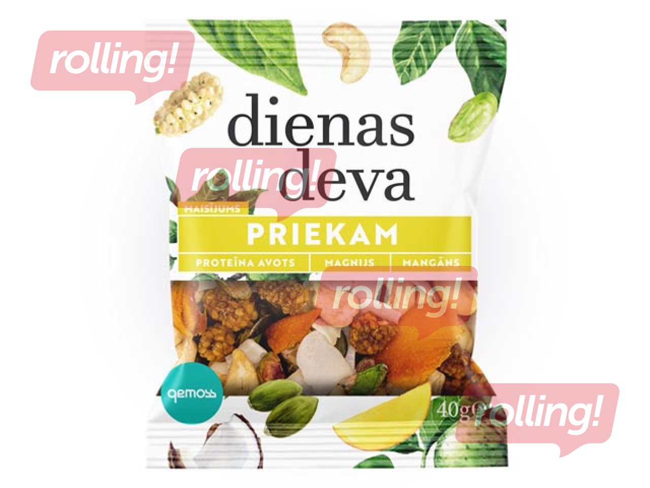 Riekstu un žāvētu augļu maisījums Dienas deva 