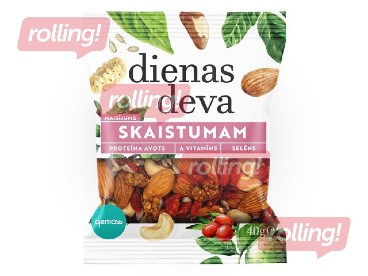 Riekstu un žāvētu augļu maisījums Dienas deva 