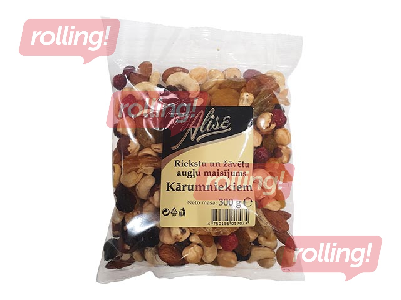 Augļu un riekstu maisījums AlisCo Kārumniekiem, 300g