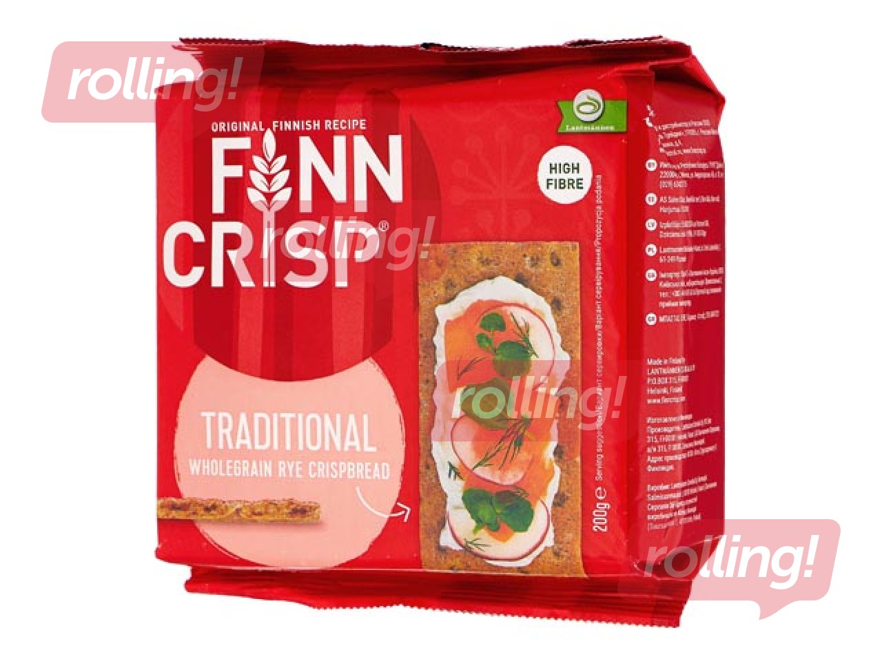 Sausmaizītes Finn Crisp Traditional, taisnstūra, 200g