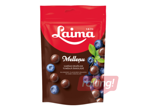 Dražejas Laima, ar melleņu garšu tumšajā šokolādē, 140g