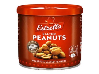 Zemesrieksti Estrella, sālīti, metāla bundžā, 140g