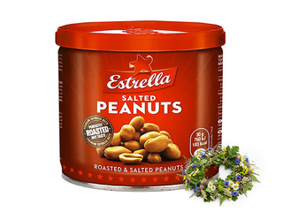 Zemesrieksti Estrella, sālīti, metāla bundžā, 140g +Līgo dāvana!