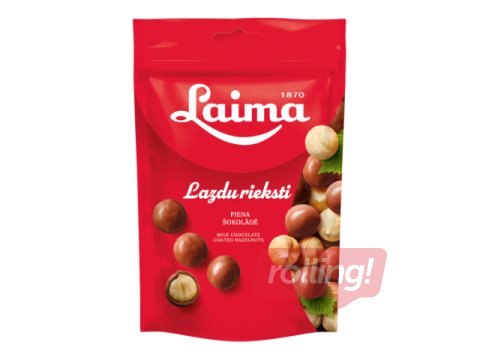 Lazdu rieksti piena šokolādē Laima, 140g