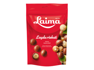 Lazdu rieksti piena šokolādē Laima, 140g
