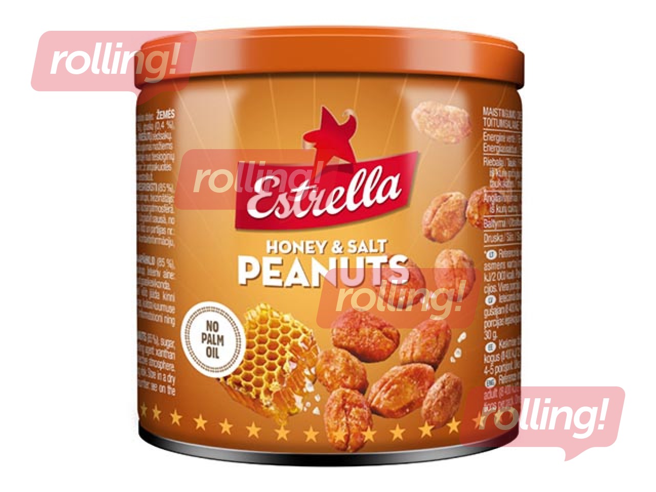 Zemesrieksti Estrella, sālīti ar medu, 140g