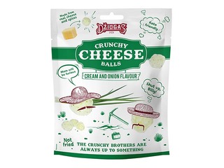 Хрустящие сырные шарики со вкусом сметаны и лука, Džiugas, 40г