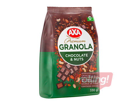 Musli AXA Granola ar šokolādi un riekstiem, 330g