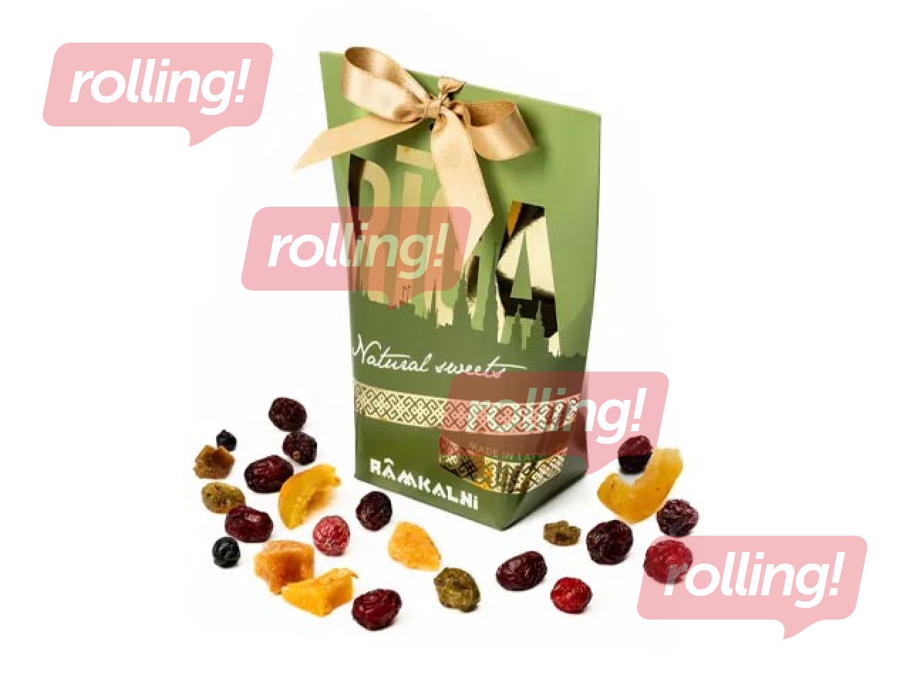 Assorted candied fruits Rāmkalni, Riga, in a gift package, 150g
