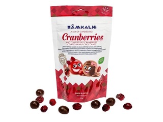 Sukādes Rāmkalni, lielogu dzērveņu, piena šokolādē, 80g