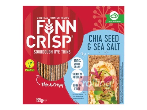 Sausmaizītes Finn Crisp ar čia sēklām, 195g
