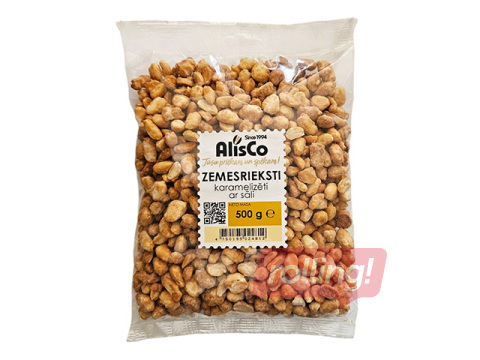 Zemesrieksti AlisCo, karamelizēti, ar sāli, 500g