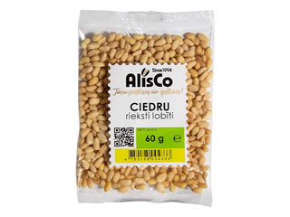 Кедровые орехи 60g,  AlisCo