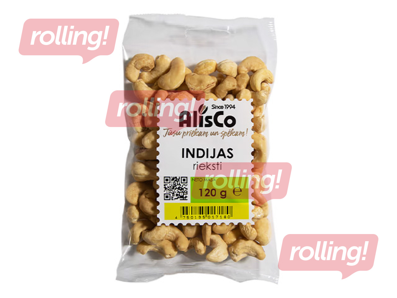 Rieksti indijas 120g, premium,  AlisCo