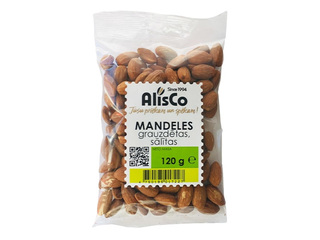 Миндаль жареный в сахарной глазури с солью 120g, AlisCo