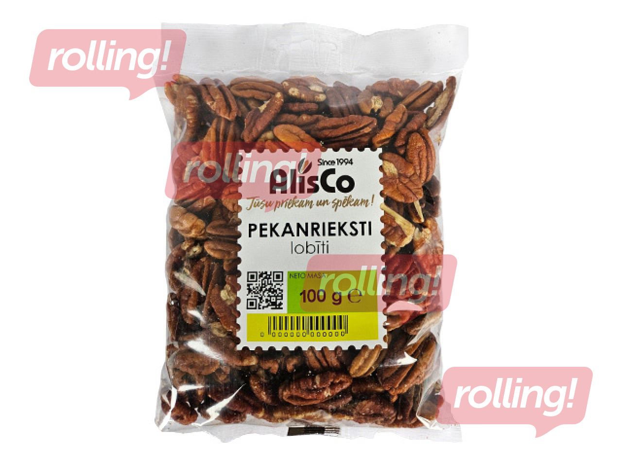 Rieksti pekanrieksti 100g, AlisCo