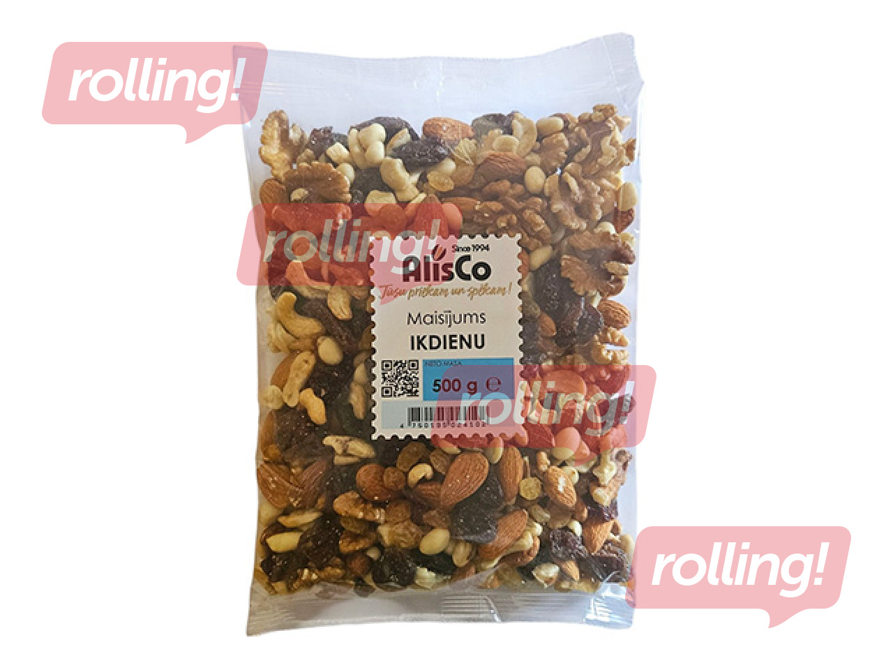 Riekstu un augļu maisījums AlisCo Ikdiena, 500g