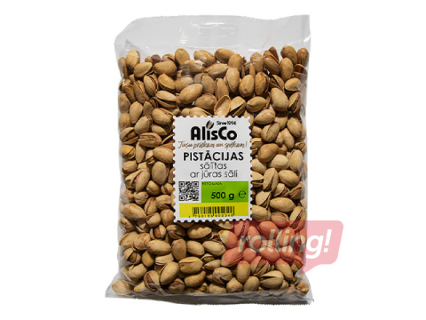 Pistācijas AlisCo, grauzdētas, sālītas, 500g