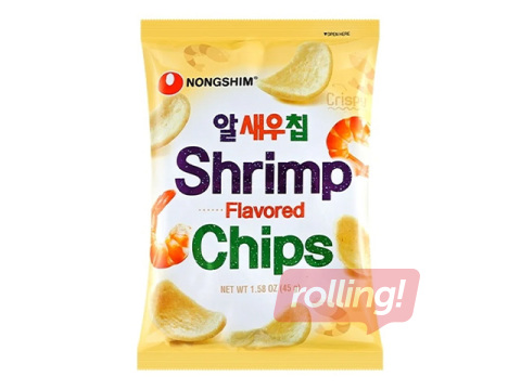 Čipsi Nongshim ar garneļu garšu, 75g