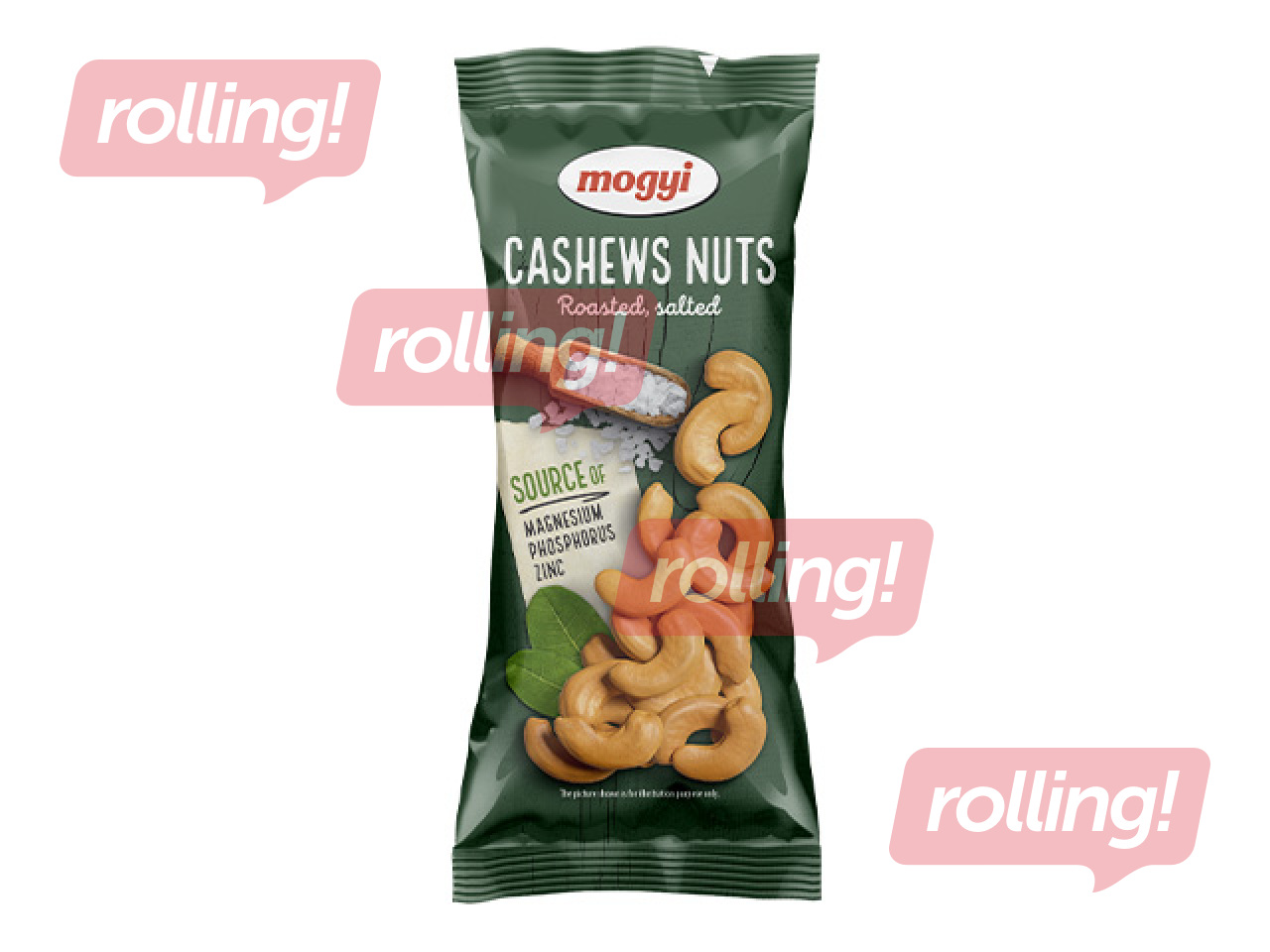 Indijas rieksti Mogyi, grauzdēti, sālīti, 70g