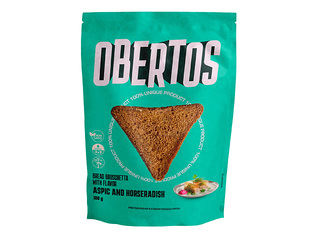 Obertos Rusks with Aspic and Horseradish Flavor, 100g