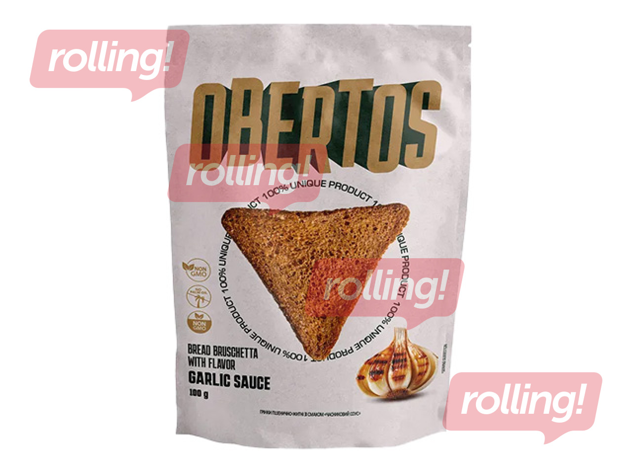 Sausmaizītes Obertos ar ķiploku mērces garšu, 100g