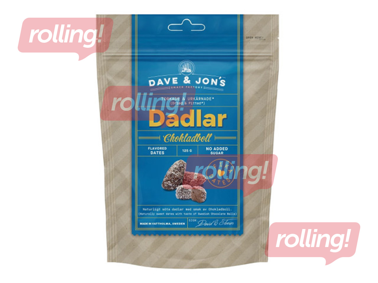 Dates Dave & Jon’s, Chocolate Balls, 125g