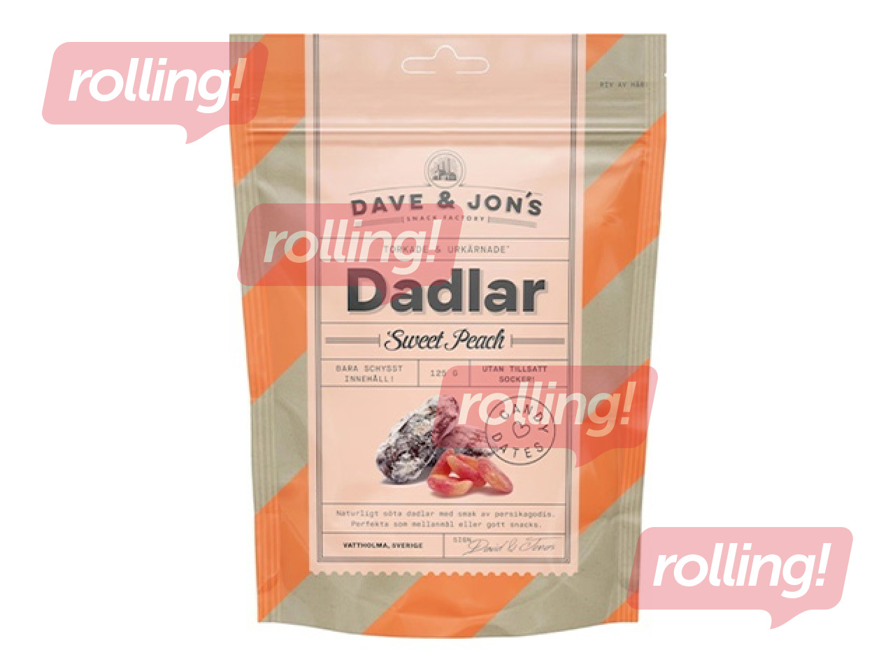 Dates Dave & Jon’s, Sweet Peach, 125g