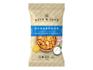 Жареные бобы Dave & Jon's со вкусом сметаны и лука, 100г