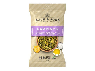Grauzdētas sojas pupas Dave & Jon's ar olīveļļu un jūras sāli, 100g