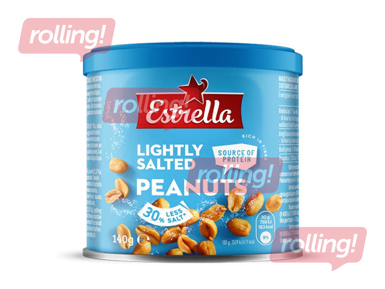 Kergelt soolatud maapähklid Estrella, 140g