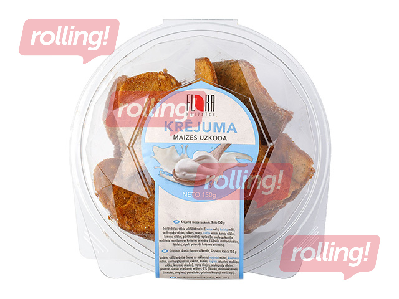 Maizes uzkoda Flora ar krējuma garšu, 150g