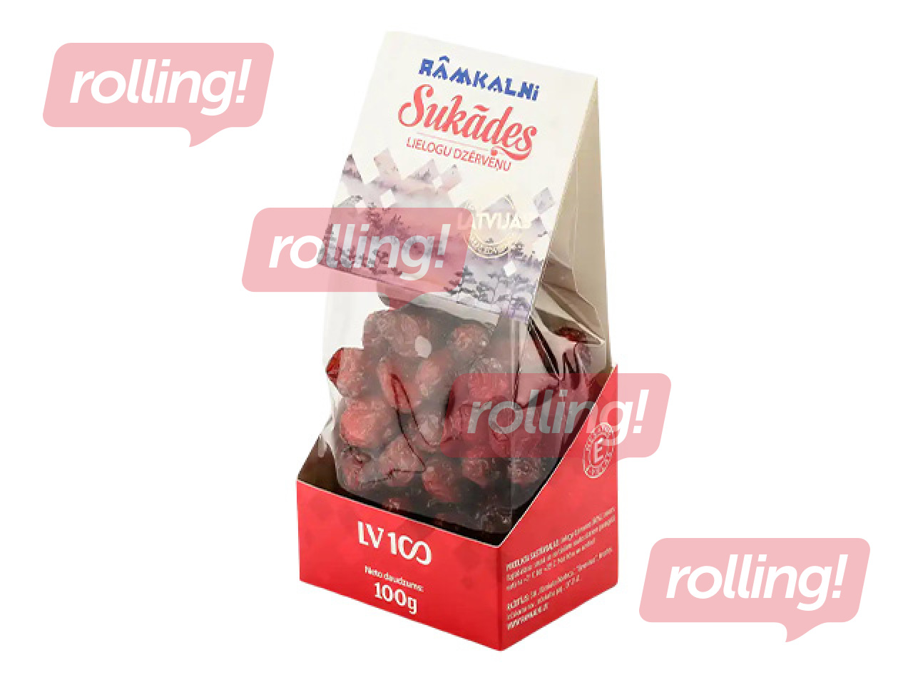 Sukādes Rāmkalni, lielogu dzērveņu, 100g