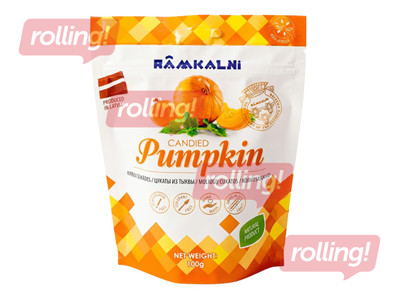 Sukādes Rāmkalni, ķirbju, 100g