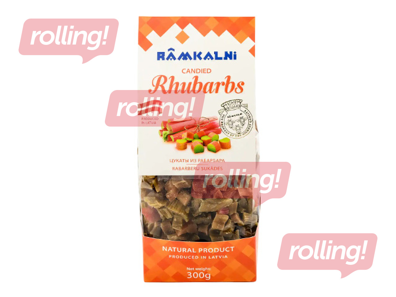 Sukādes Rāmkalni, rabarberu, 300g