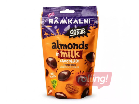 Mandeles Rāmkalni, piena šokolādē, 80g
