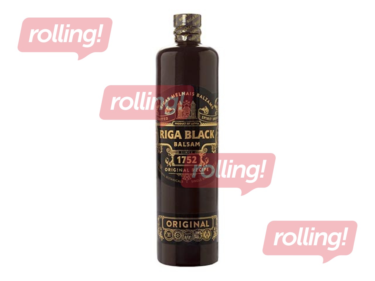 Uzlējums Rīgas Melnais Balzams, 45%, 1l