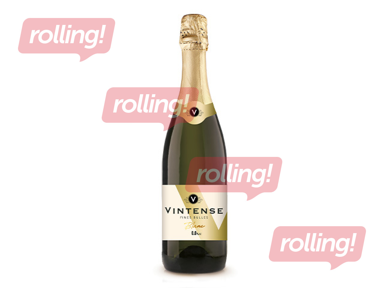 Игристое вино Vintense Fines Bulles Blanc, безалкогольное, 0%, 750мл