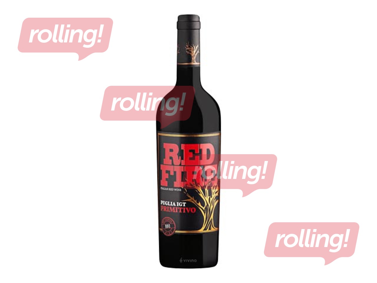 Красное вино Red Fire, Primitivo, Пулия, 13.5%, 750мл