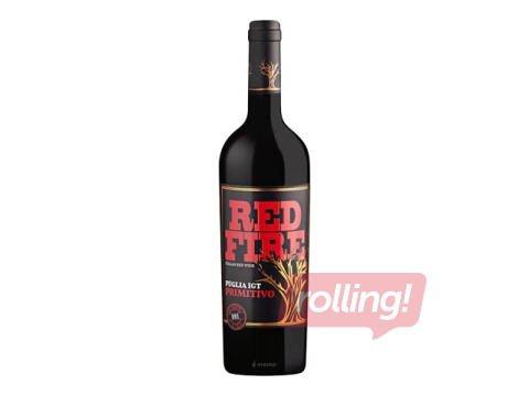 Sarkanvīns Red Fire, Primitivo, Puglia, 13.5%, 750ml
