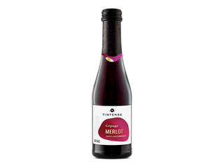 Красное вино Vintense Merlot, безалкогольное, 0%, 200мл