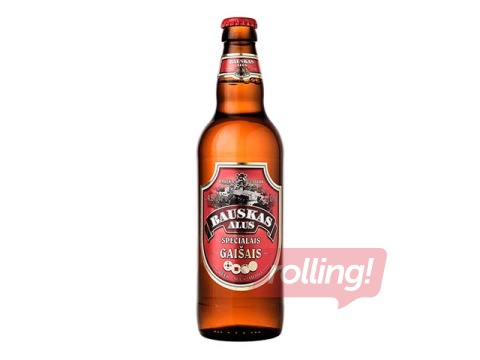 Alus Bauskas gaišais speciālais, 4.8%, 500ml (Taras depozīts iekļauts cenā)
