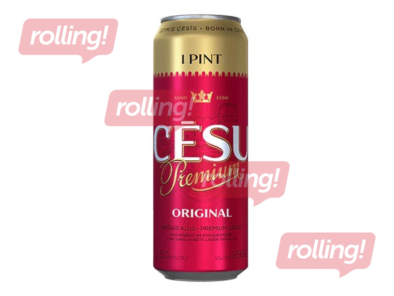 Пиво Cēsu премиум оригинальное, 5%, 0.568л