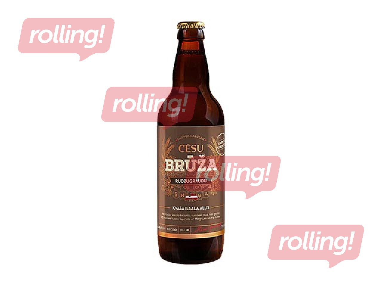 Пиво Brūža, Rudzugraudu, 4.2%, 0.5л (Залог за тару включён в цену)