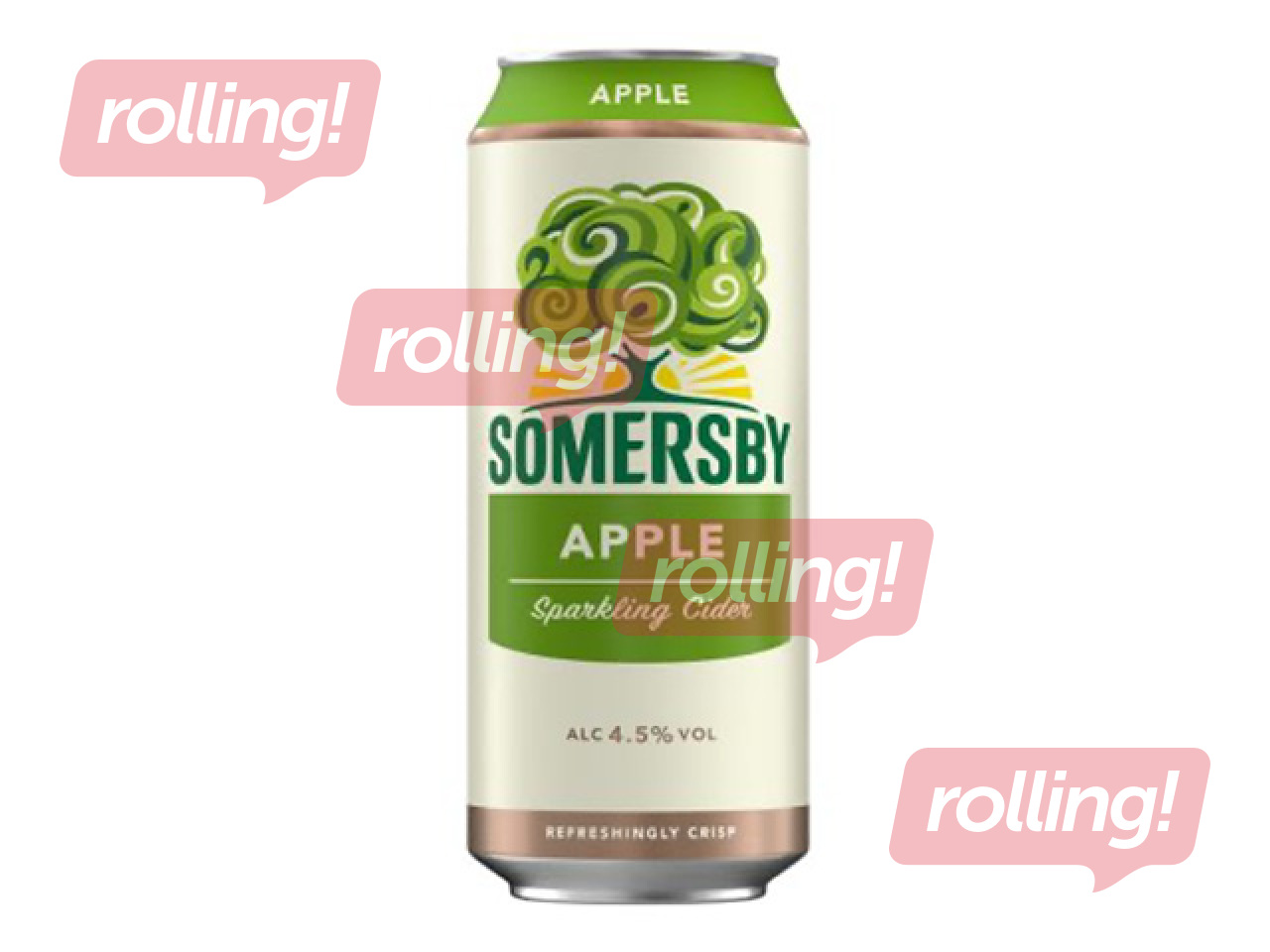 Sidrs Somersby, Apple, 4.5%, 500ml (Taras depozīts iekļauts cenā)