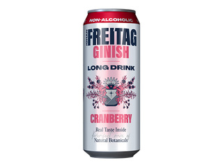 Bezalkoholisks kokteilis Johan Freitag Ginish Long Drink, dzērveņu, 500ml (taras depozīts iekļaut