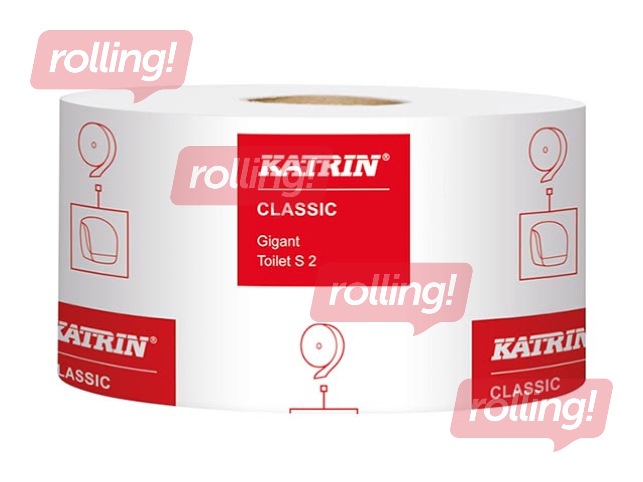 Tualetes papīrs Katrin Classic Gigant S2, 12 ruļļi, 2 slāņi, balts