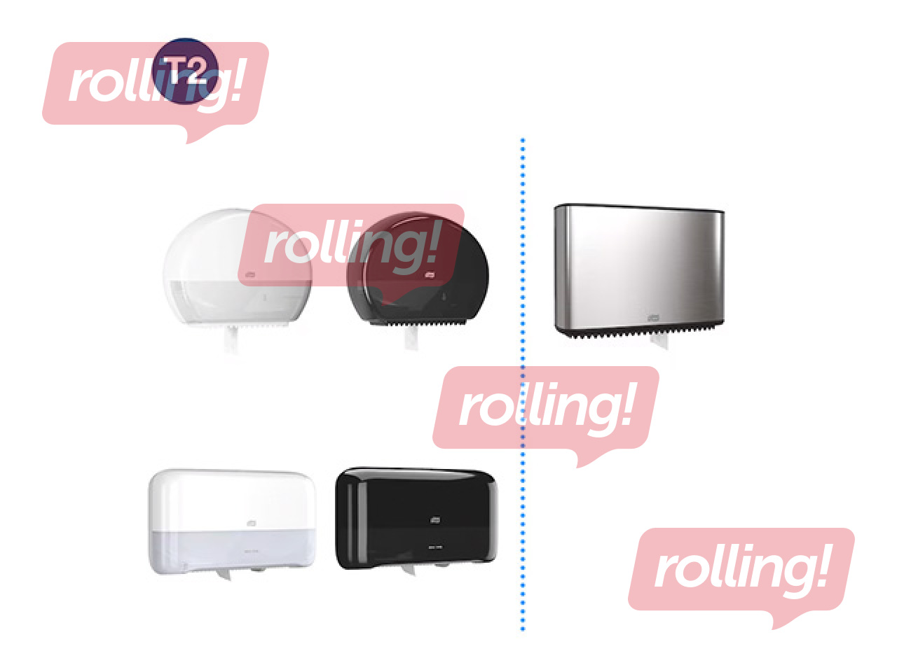 Tualetes papīrs Tork Premium Mini Jumbo T2, 12 ruļļi, 2 slāņi, balts +AKCIJA Pērc Tork tualete