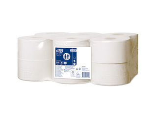 Tualetes papīrs Tork Advanced Mini Jumbo T2, 12 ruļļi, 2 slāņi, balts
