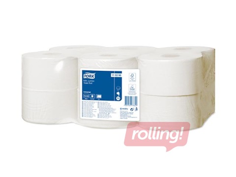 Tualetes papīrs Tork Universal Mini Jumbo T2, 12 ruļļi, 2 slāņi, balts